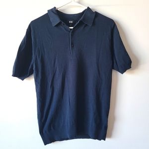 Uniqlo dark blue polo size M